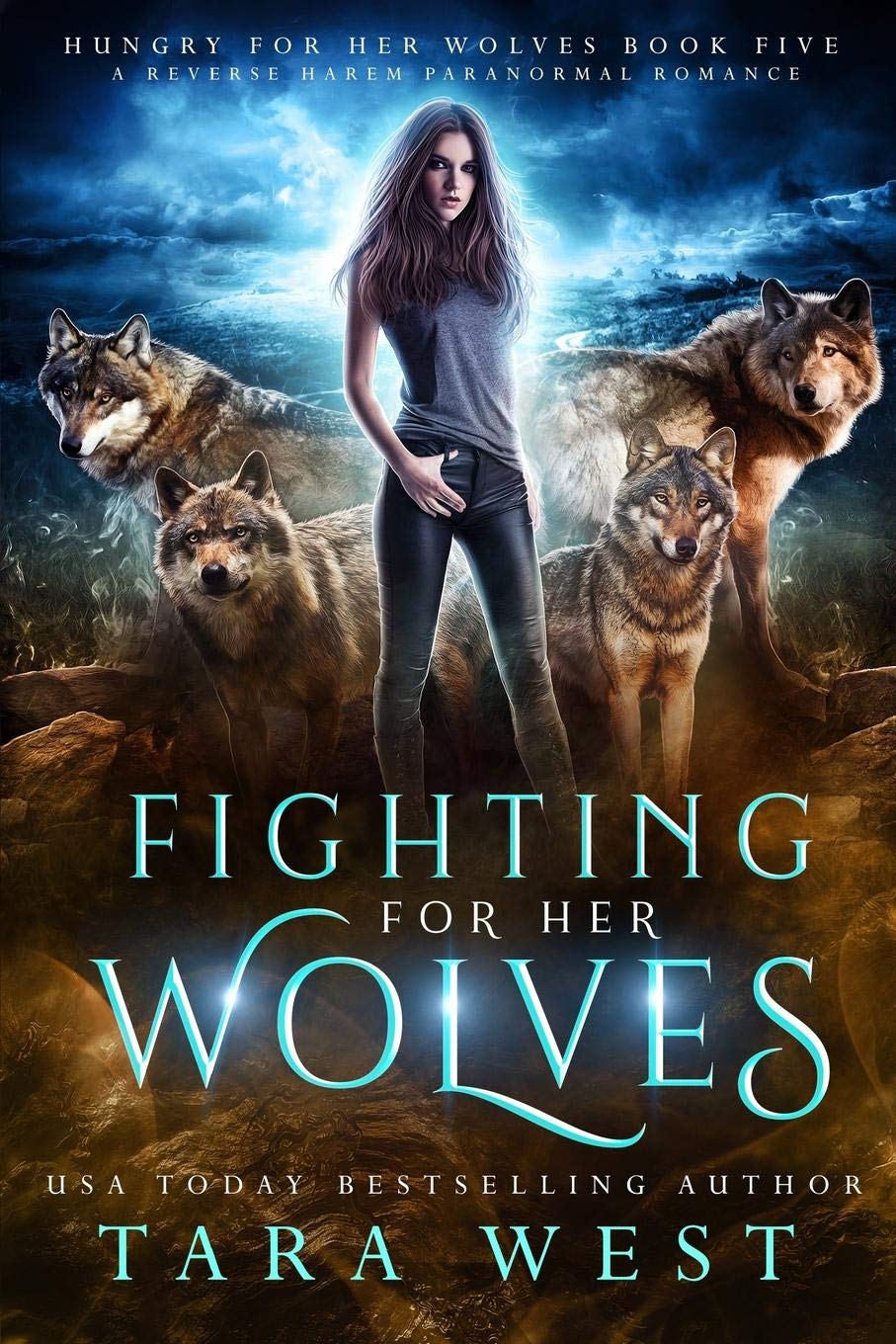 Fighting for Her Wolves: A Reverse Harem Paranormal Romance: 5 (Hungry for Her Wolves)
