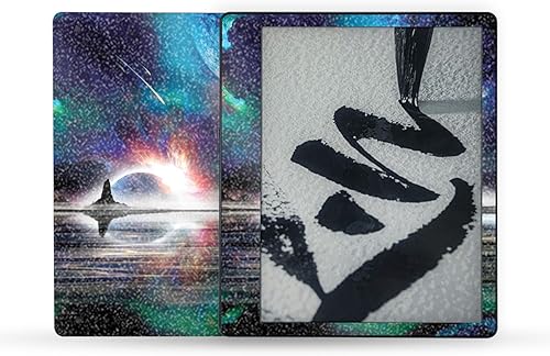 Vista 32 de MightySkins Skin - Funda de vinilo compatible con Yaxa Kindle Scribe (2022), color morado sólido, protectora, duradera y única, fácil de aplicar