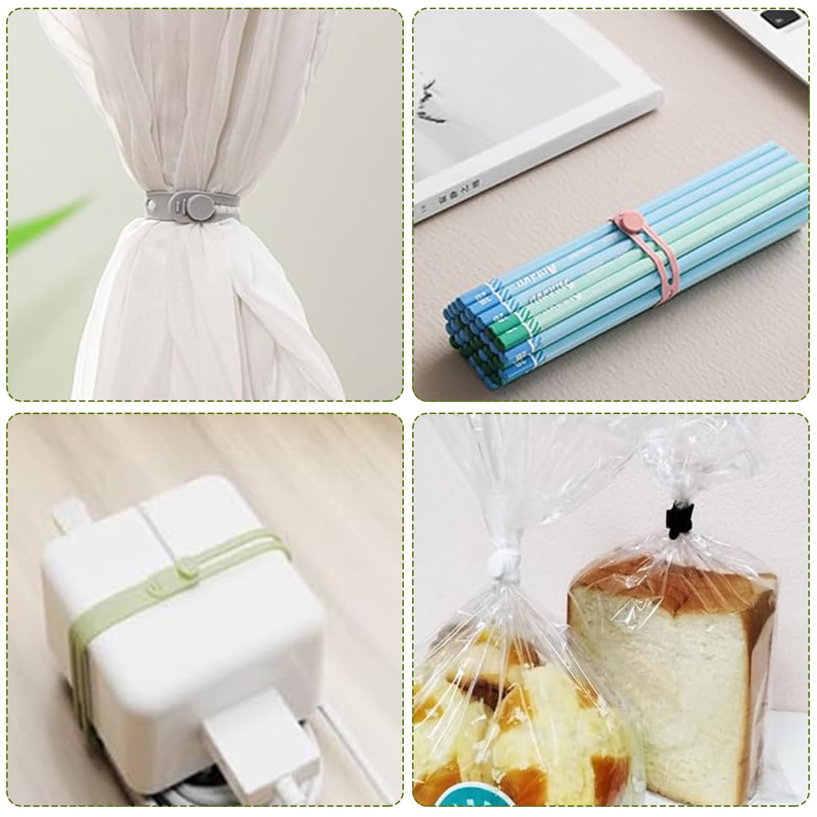 SMART&COOL Herbruikbare magnetische kabelbinders, multifunctionele siliconen voor kabelmanagement en organiseren, 10 kleuren, 182 mm (30 stuks, veelkleurig
