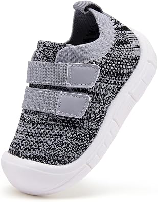 BMCiTYBM Baby Walking Shoes Infant Boys Girls Slip On Tennis Sneakers Lightweight Barefoot Sock Shoes Outdoor Indoor Non-Slip Sneakers for Toddler 6 9 12 18 24 Months
