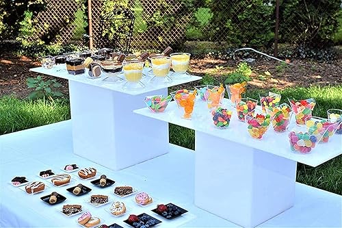 Miniatura 8 de Paquete de 100 platos de postre transparentes, platos de plástico para aperitivos, platos de postre, cucharas de degustación, mini platos para