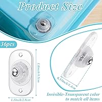 Vista 74 de Honoson 8 Pcs Self Adhesive Caster Wheels Appliance Rollers Appliance Sliders for Kitchen 360° Swivel Universal Wheel Mini Small Kitchen