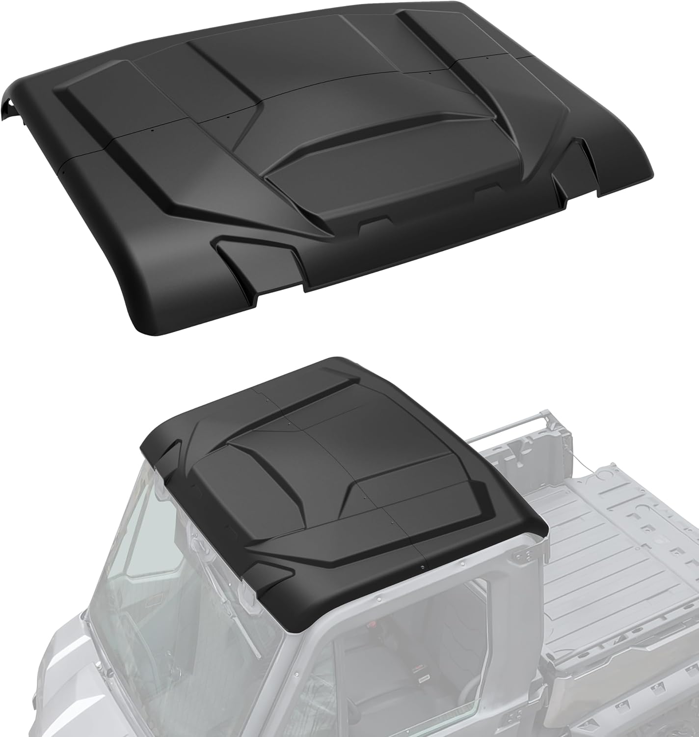 Hard Roof Top for Can-Am Defender Sport, Combination Dustproof Roof Sun Visor Hard Roof for Can Am Defender XMR HD5 HD7 HD8 HD9 HD10 2016-2025 Accessories, Replace # 715002430