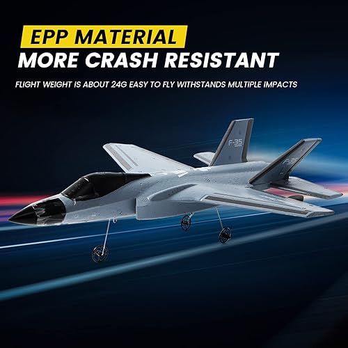 Miniatura 4 de BEHORSE RC Plane F-35 RC Airplane Ready to Fly 2 Channel 24Ghz Remote Control Plane Remote Control Airplanes for Kids Boys Girls Adults Beginners
