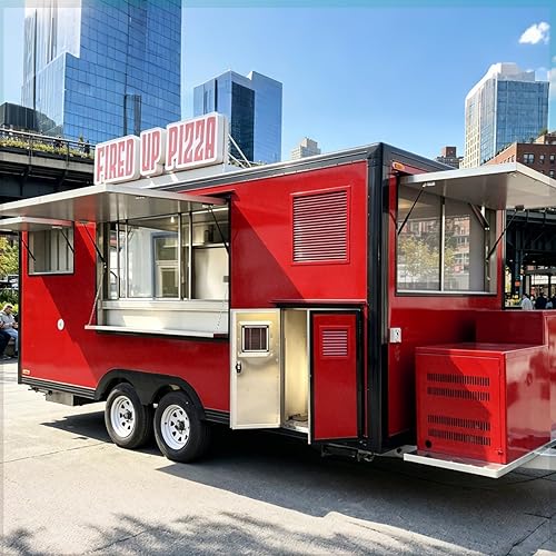 Multifunction Stainless Steel Design Food Trailer Fully Equipped Mobile Snack Food Truck with Full Kitchen Food Concession Trailers for Sale Food Truck Equipment