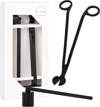 Airy Abode Candle Wick Trimmer and Candle Snuffer Accessory Set Pick Your Color