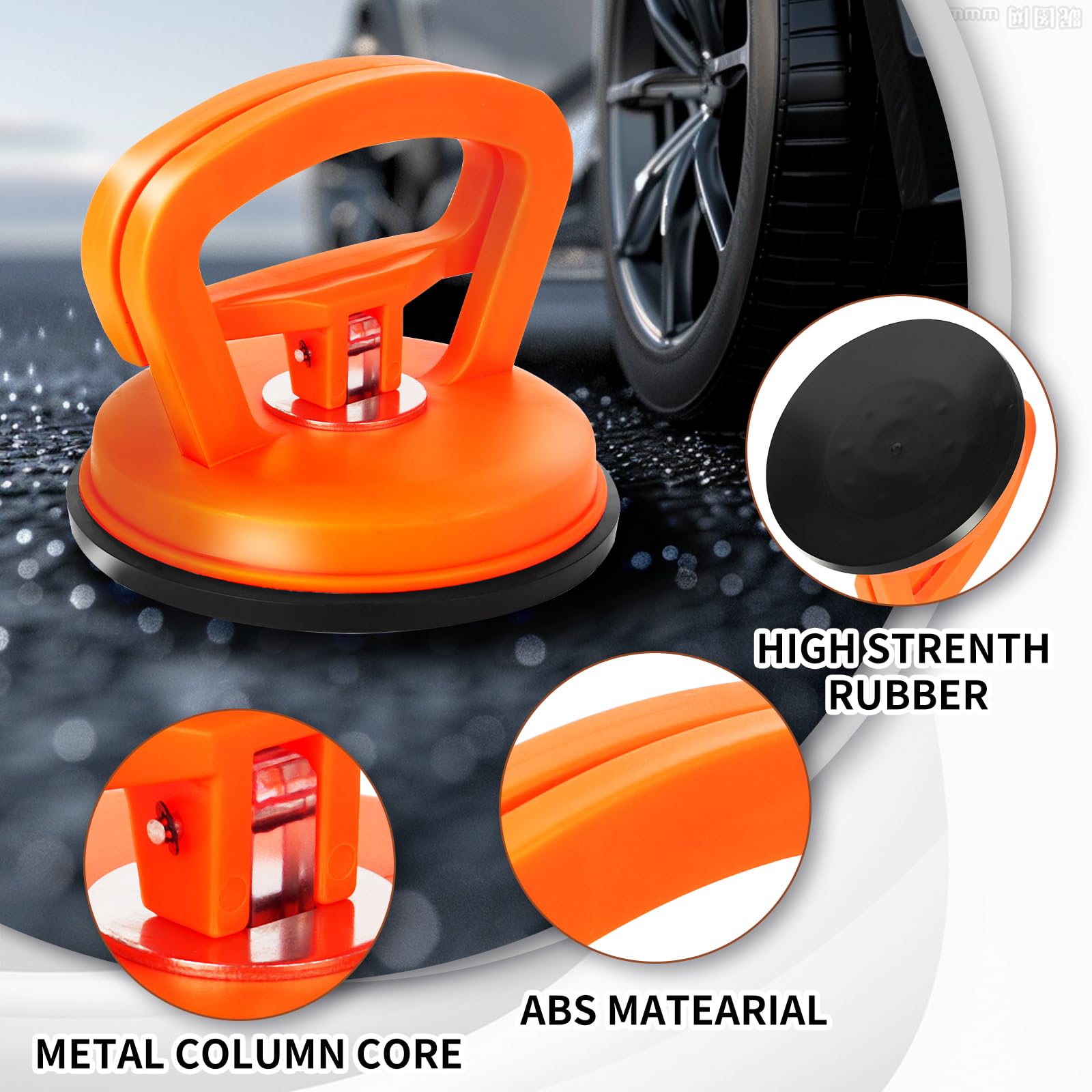 Kit De 3 Ventosas Para Sacar Abolladuras Del Coche - Fácil De Usar, Sin Dañar La Pintura - Ideal Para Vidrio, Azulejos Y Más