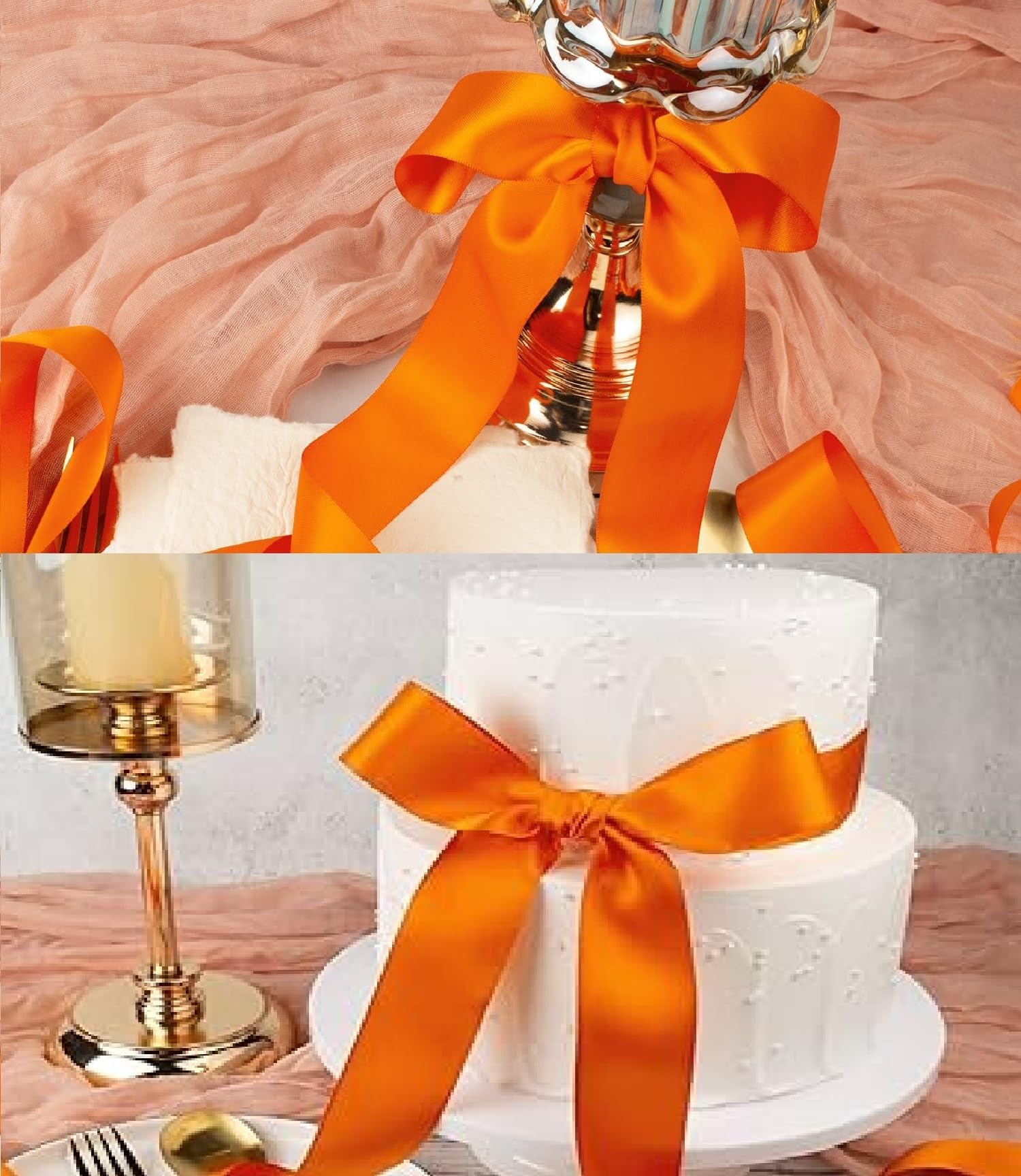 25 Metri di Nastro di Raso Largo 2cm, Nastro Decorativo con Fiori di