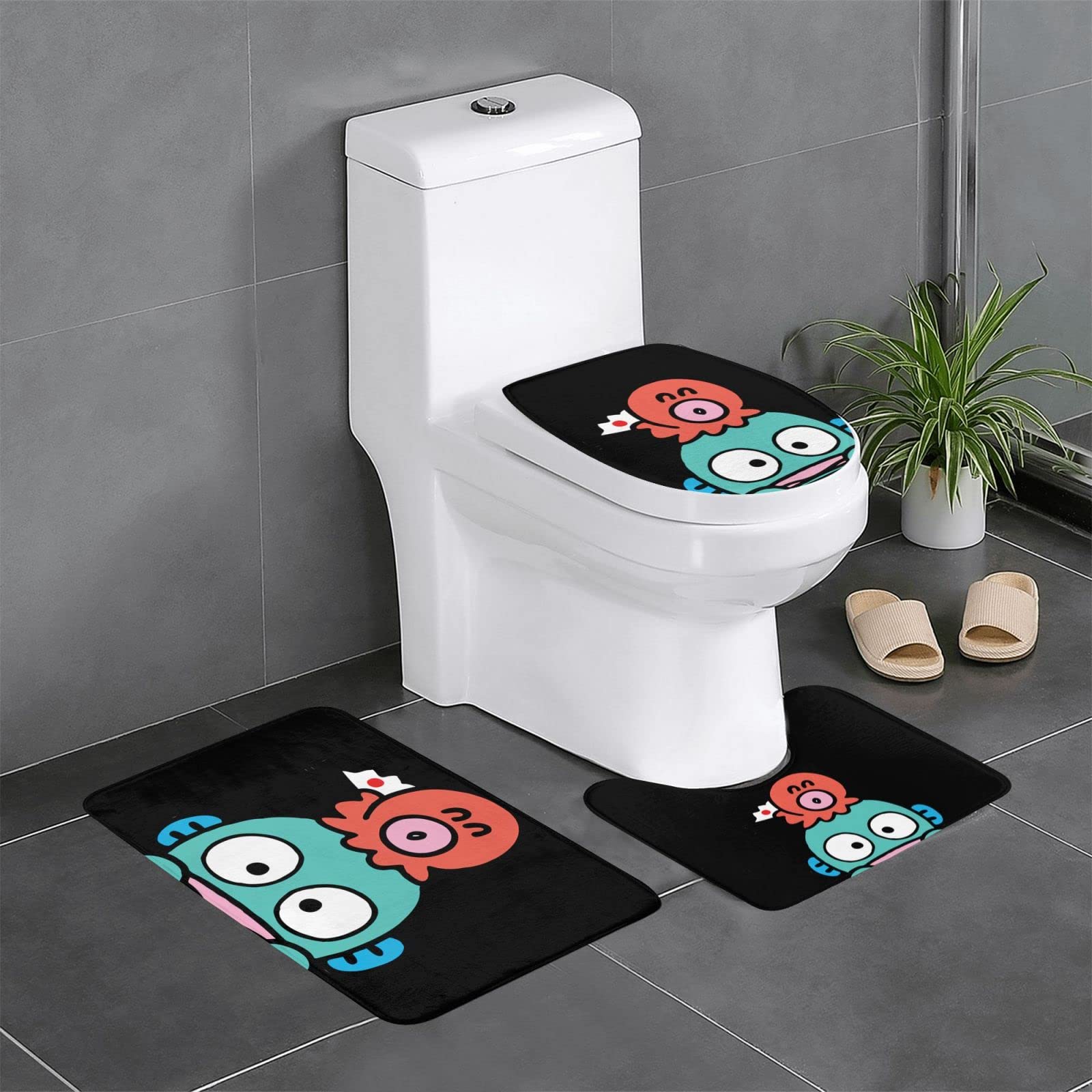 ハンギョドン　まとめ売り　バスマット　キッチンマット　トイレマット　枕カバー サンリオ ハンギョドンキッチンマット・トイレ足元マット・バスマット
