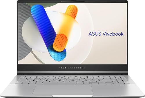 ASUS Vivobook S 15 OLED OLED M5506WA-MA042W - Ordenador Portátil 15.6" 3K 120Hz (AMD Ryzen AI 9 365, 32GB RAM, 1TB SSD, Radeon 880M, Windows 11 Home) Plata Fría - Teclado QWERTY español