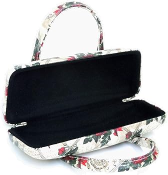 花柄プラスチック製メガネケース　ハンドバック型新品未使用 エレガントなバッグ型メガネケース - CreativeLand