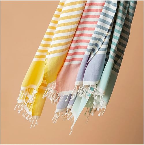 Miniatura 7 de Feelgoodz Toalla ultrasuave artesanal turca playapiscinagimnasiopicnic (melón)