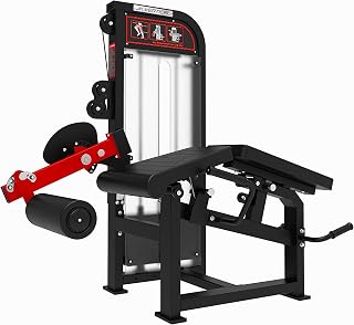 JK FITNESS JKV-WSCOMBOLEG - Máquina 2 en 1 para cuádriceps e isquiocrurales, paquete de pesas de 100 kg, estructura de acero, asiento y rodillo ajustables, gimnasio y estudios PT