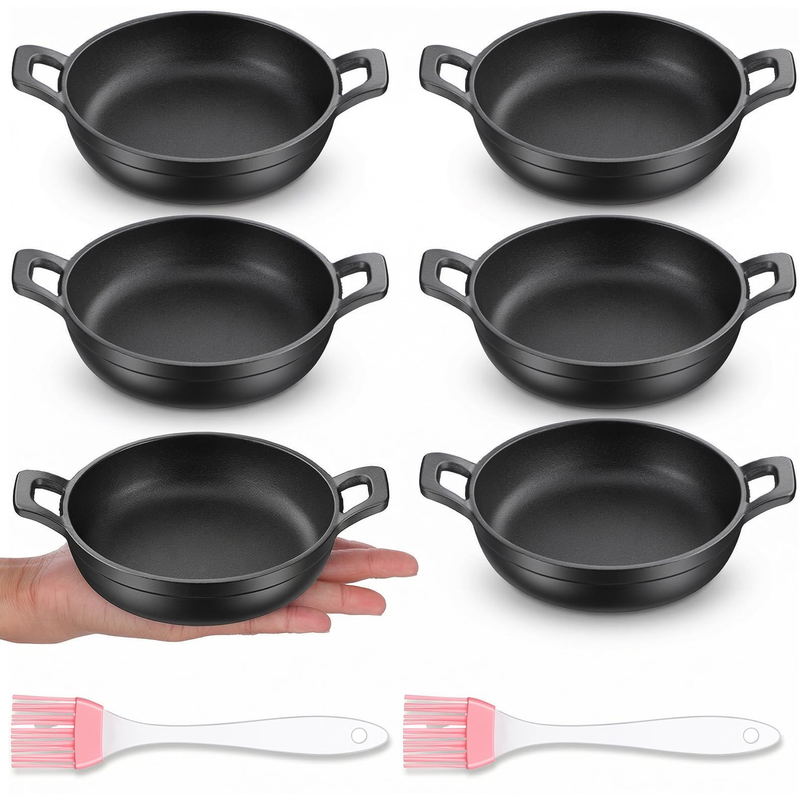 Photo 1 of Giloaou Mini Cast Iron Skillets - Set of 6