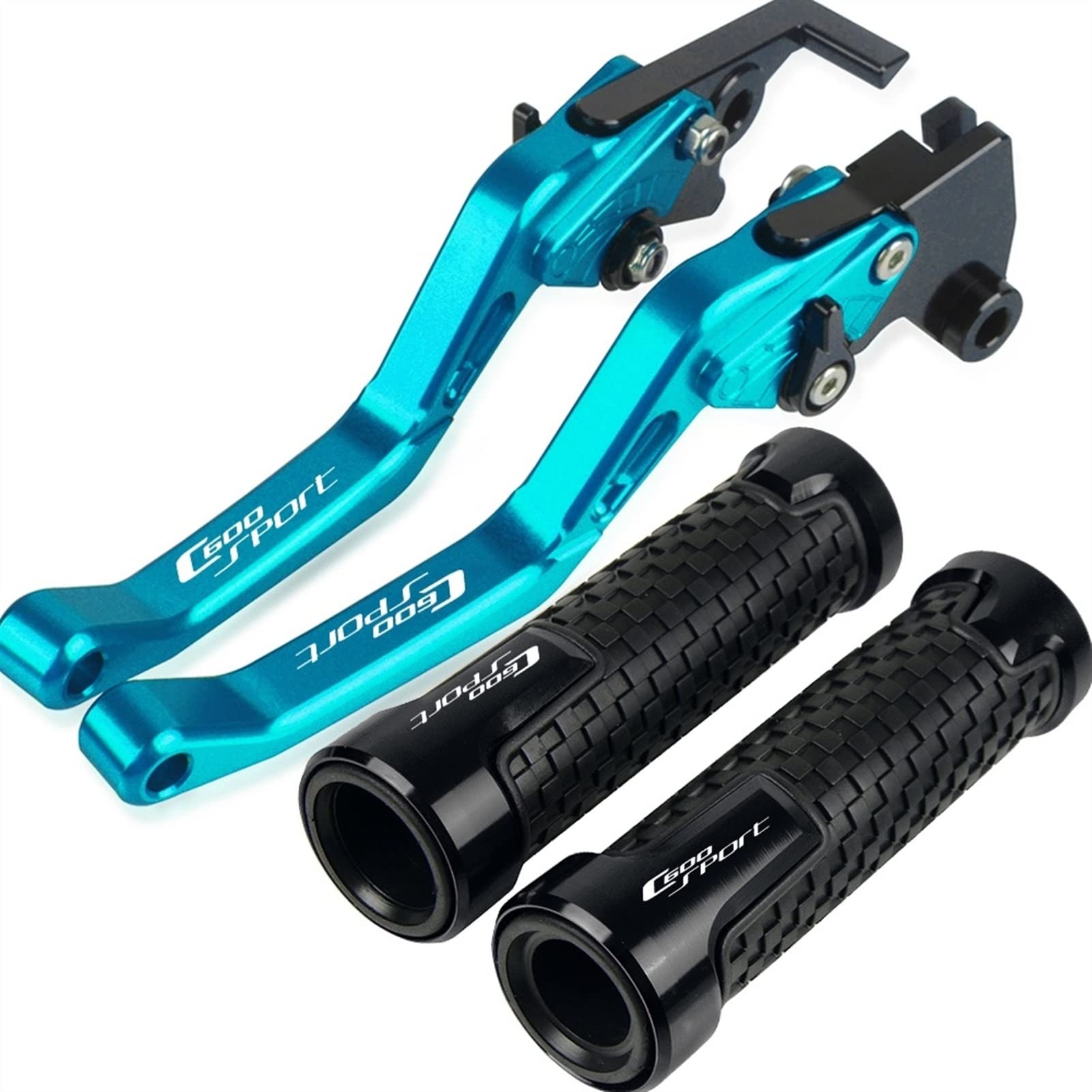 Accessori freno a mano Per BMW C600SPORT C600 SPORT 2011 2012 2013 2014 2015 Moto Scooter Freno Leva Di Frizione + 22 MILLIMETRI Manopole Manubrio(Blue)