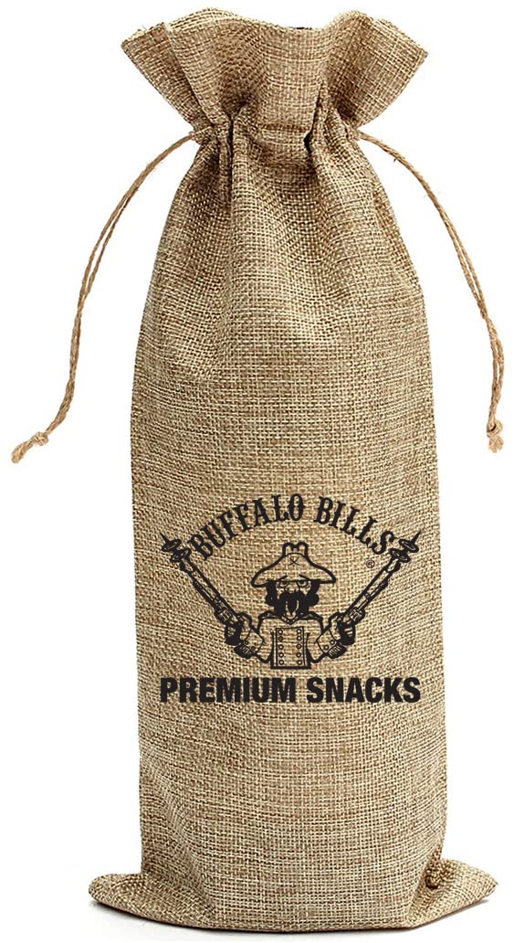 Buffalo Bills 15-Piece Mild Venison Jerky Burlap Gift Wine Bags - 15 Mild Venison Jerky Strips