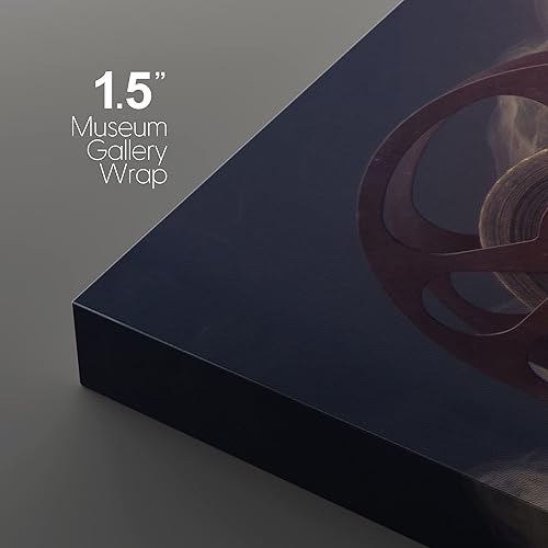 Miniatura 4 de wall26 Lienzo impreso para pared, diseño retro vintage, cámara de película de Hollywood con humo, fotografía cultural americana, arte moderno,