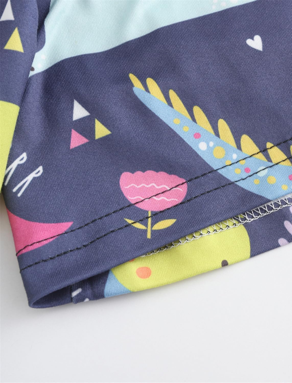 QCIV Womens Pajama Sets V-Neck Short Sleeve Top and Capri Pants with Pockets Sleepwear Set Two Piece PJS - Image 4