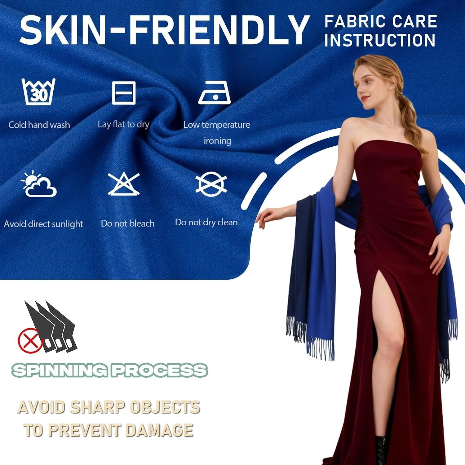 Pashmina Scarf for Women Winter Dressy Shawls and Wraps for Evening Wedding Travel Party Warm Large Elegant Scarves