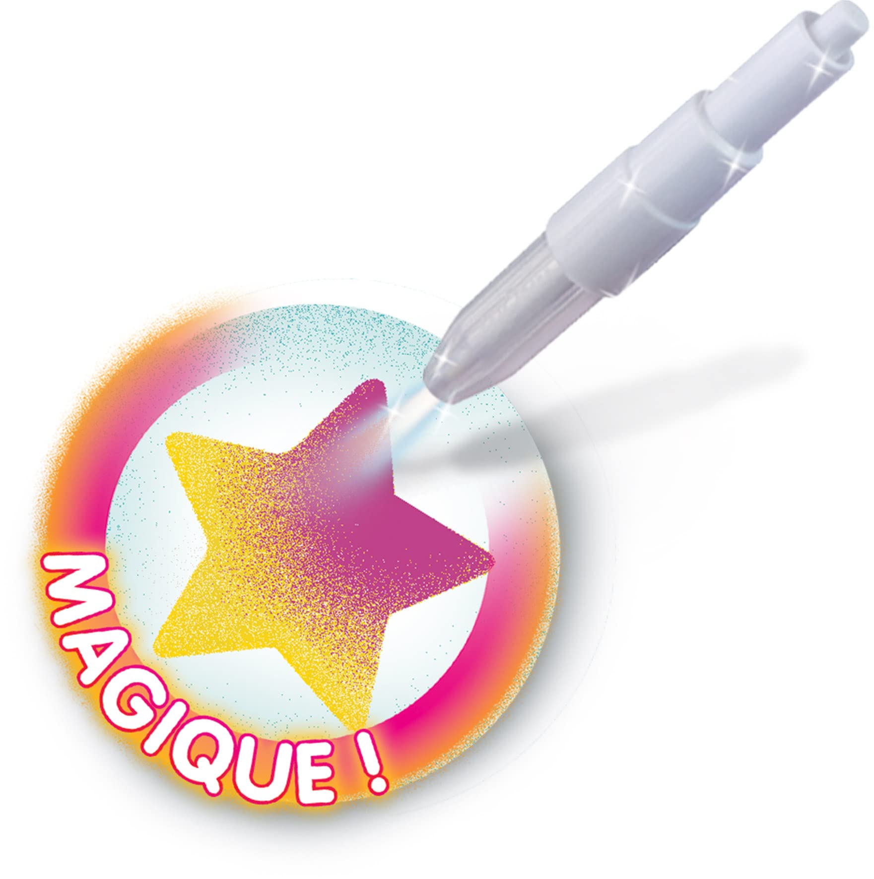 Cadeau 5 Ans Fille Kit Blopens Mini Lansay - 3 Packs Avec Feutres Soufflants Et Pochoirs - Effet