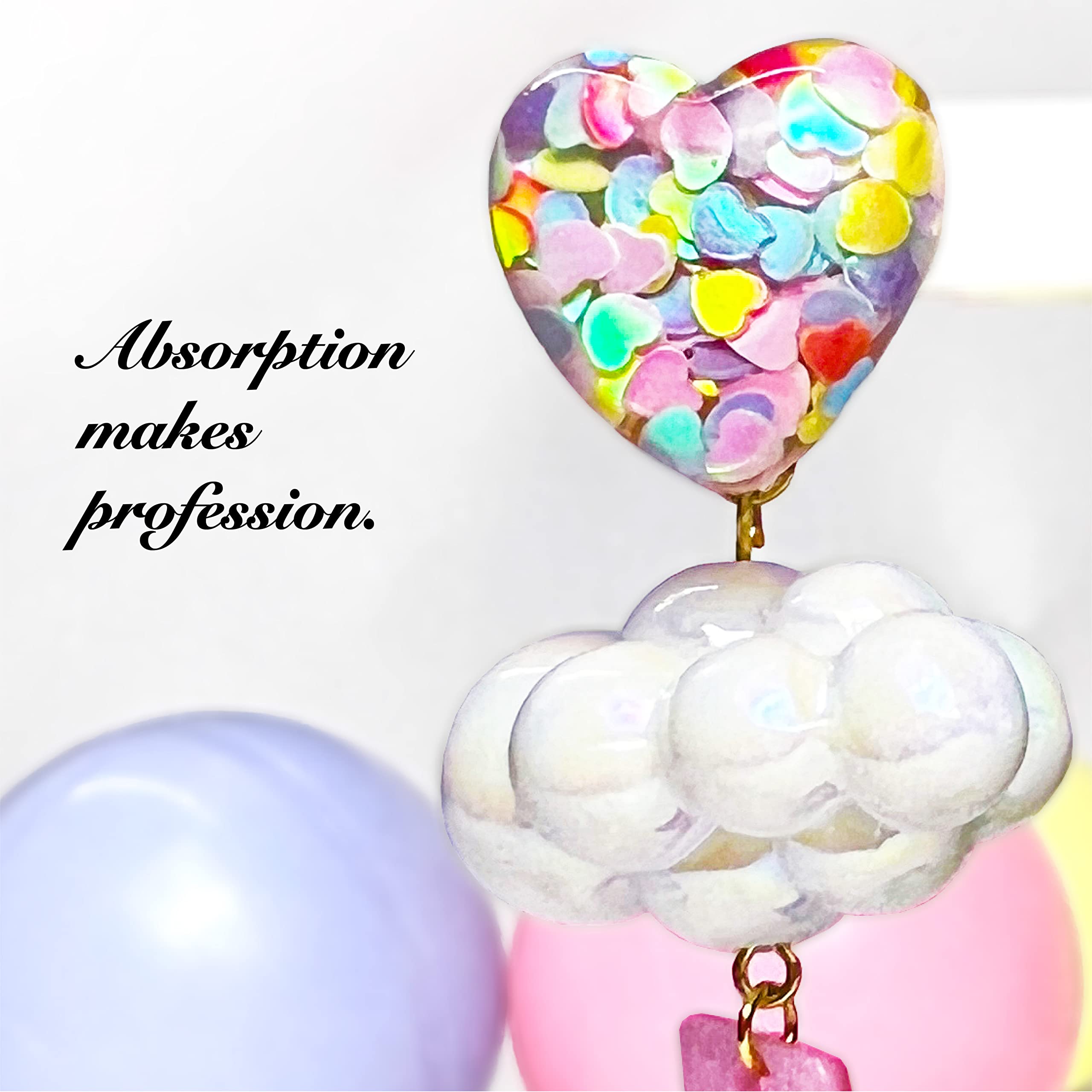 Nuvola Fulmine Orecchini Donna Argento 925 Handmade Originale Pendenti Gioielli 3D Cuore Orecchini per Ragazza Anallergici Ideale Regalo per Donna Bambina