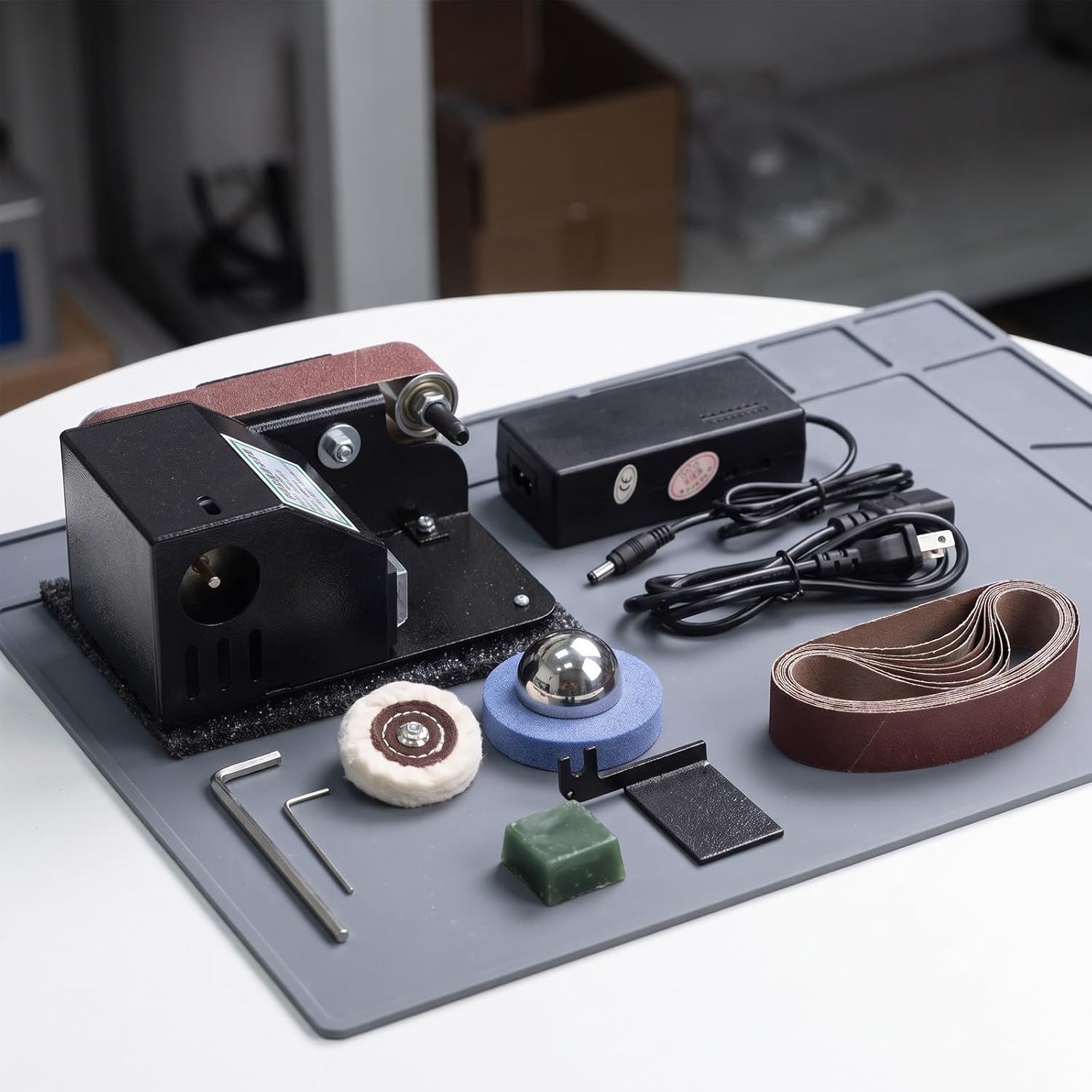 Electric Mini Belt Sander for Sanding Polishing Sharpening