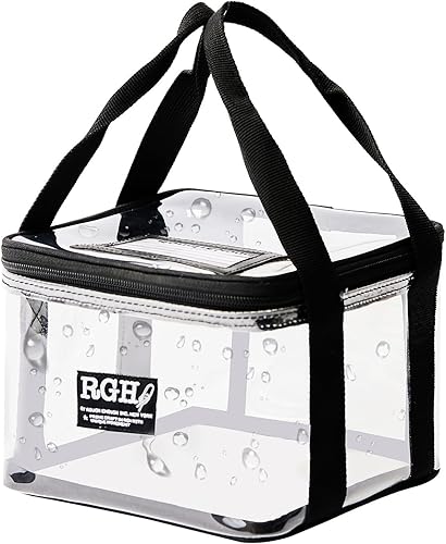 Rough Enough - Bolsa de cosméticos transparente, bolsa de maquillaje grande para bolso, organizador de artículos de tocador para mujeres con