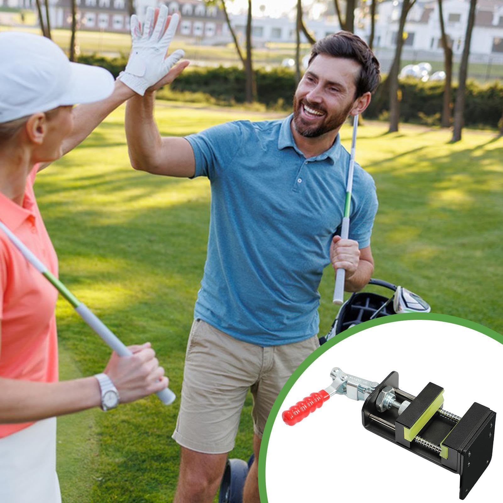 Golfschlägerklemme – Professionelle Golfschläger-Griffstation, Schläger-Griffentferner, Golfschläger-Schaftklemme, Greifwerkzeug, einfach zu installieren, ideal für Golf-Werkstattbedarf
