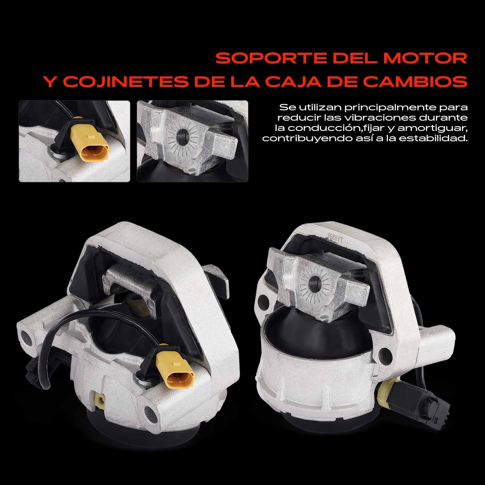 Frankberg 2 soportes de motor + 1 soporte de transmisión trasero delantero | 4G0199381NT; Compatible con: A6 4G2 4GC, A5 Sportback 8TA, A4 Avant 8K5, A7 Sportback 4GA 4GF, Q5 8RB, A5 8T3