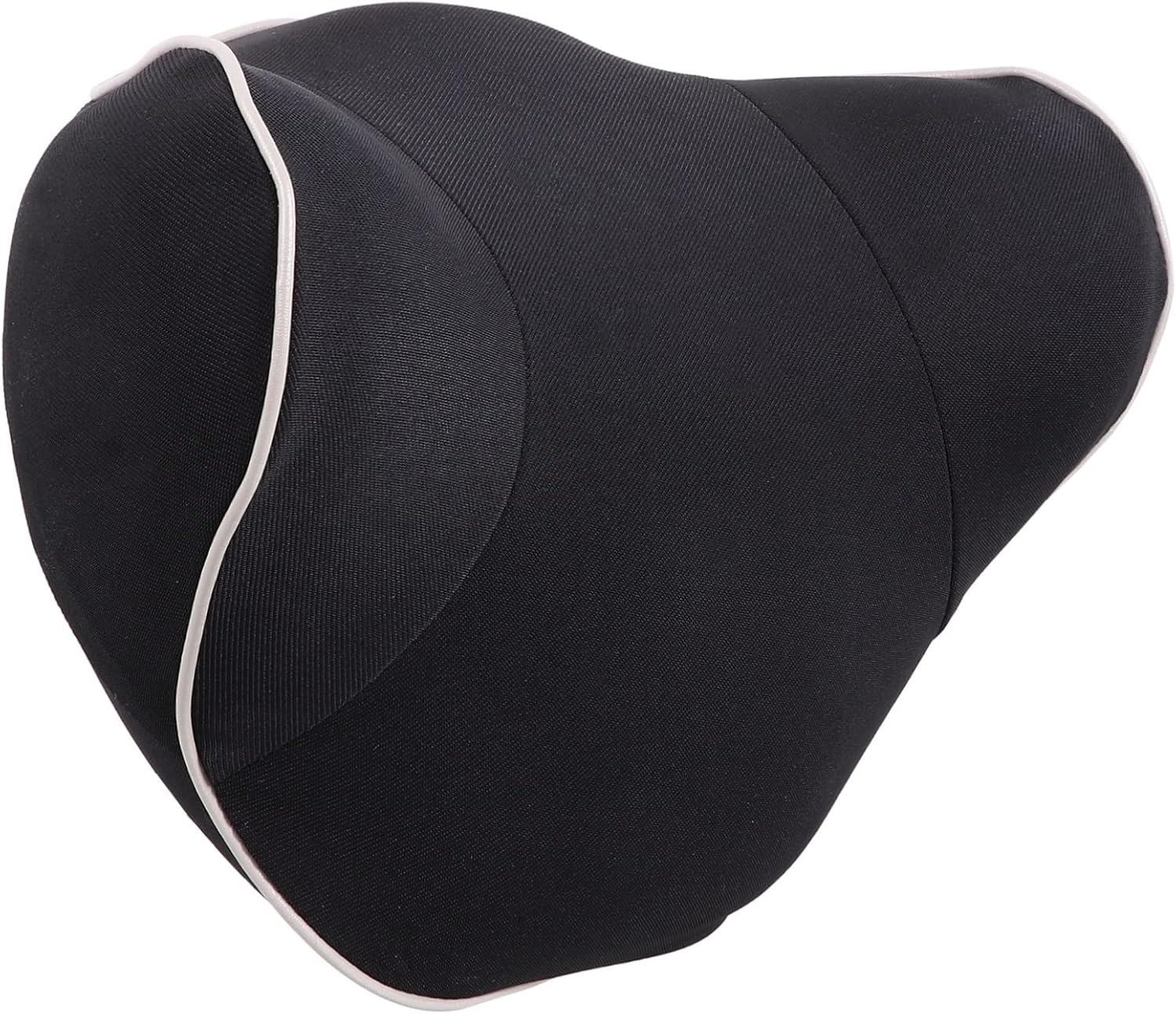 Car Neck Pillow Memory Headrest Cushion Breathable Auto Support for Neck and Head Removable Cover Easy to Install Compatible with Car Seats Black