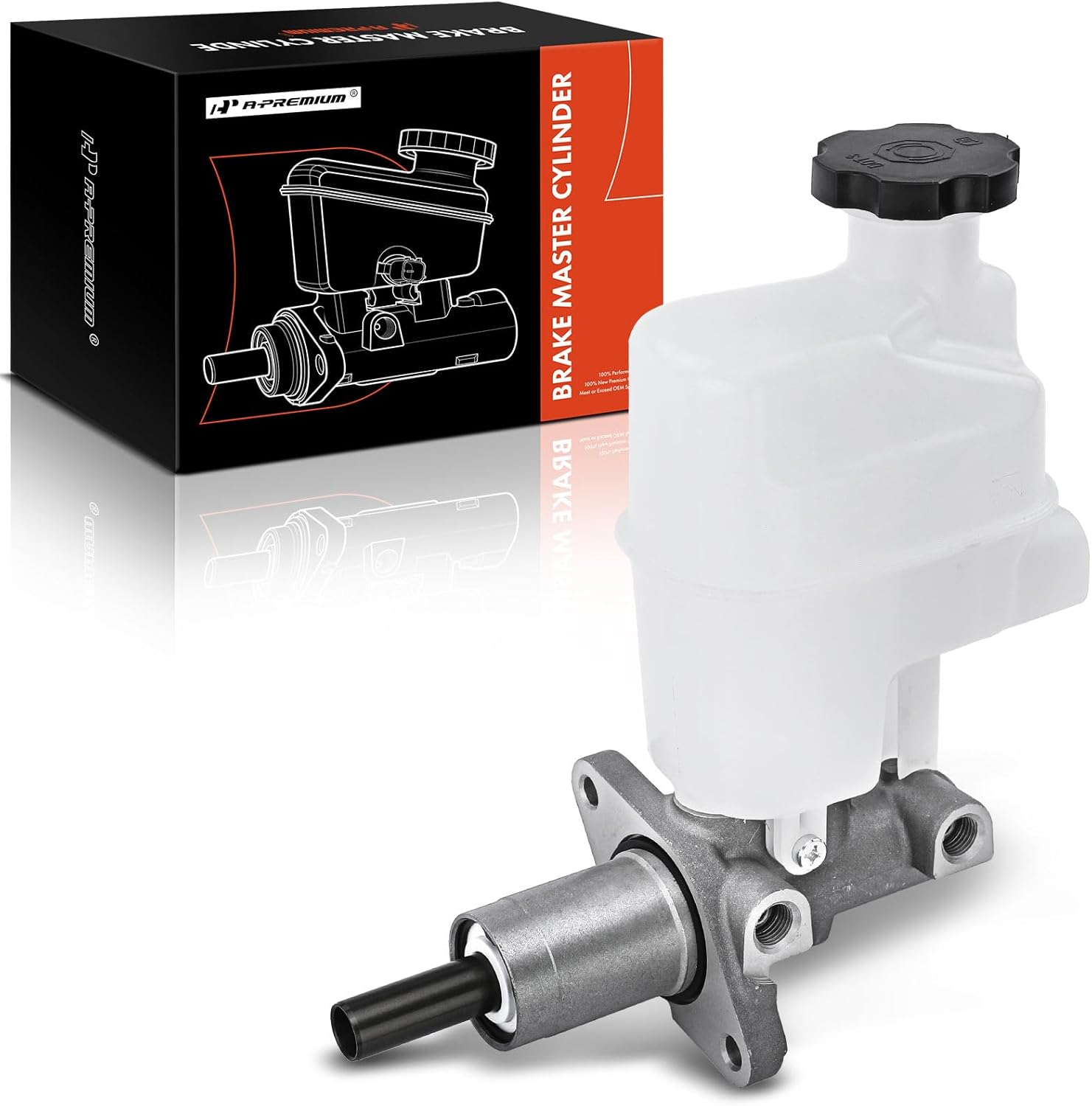 A-Premium Brake Master Cylinder with Reservoir and Cap Compatible with Chevy, Pontiac and Saturn Vehicles - Malibu 2008-2012, G6 2008-2010, Aura 2008-2009 - Replaces 3F1Z2140BA