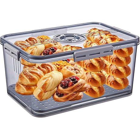 Bread Box with Lid for Kitchen Counter - Keep Your Bread Toasty