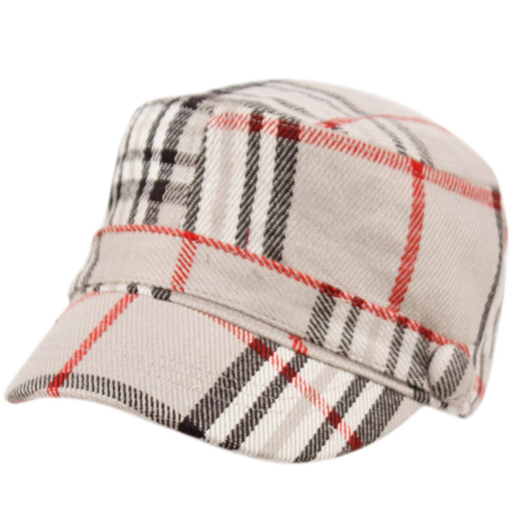 Super Soft Cashmere Feel Classic Cadet Army Cap Hat (Gray)