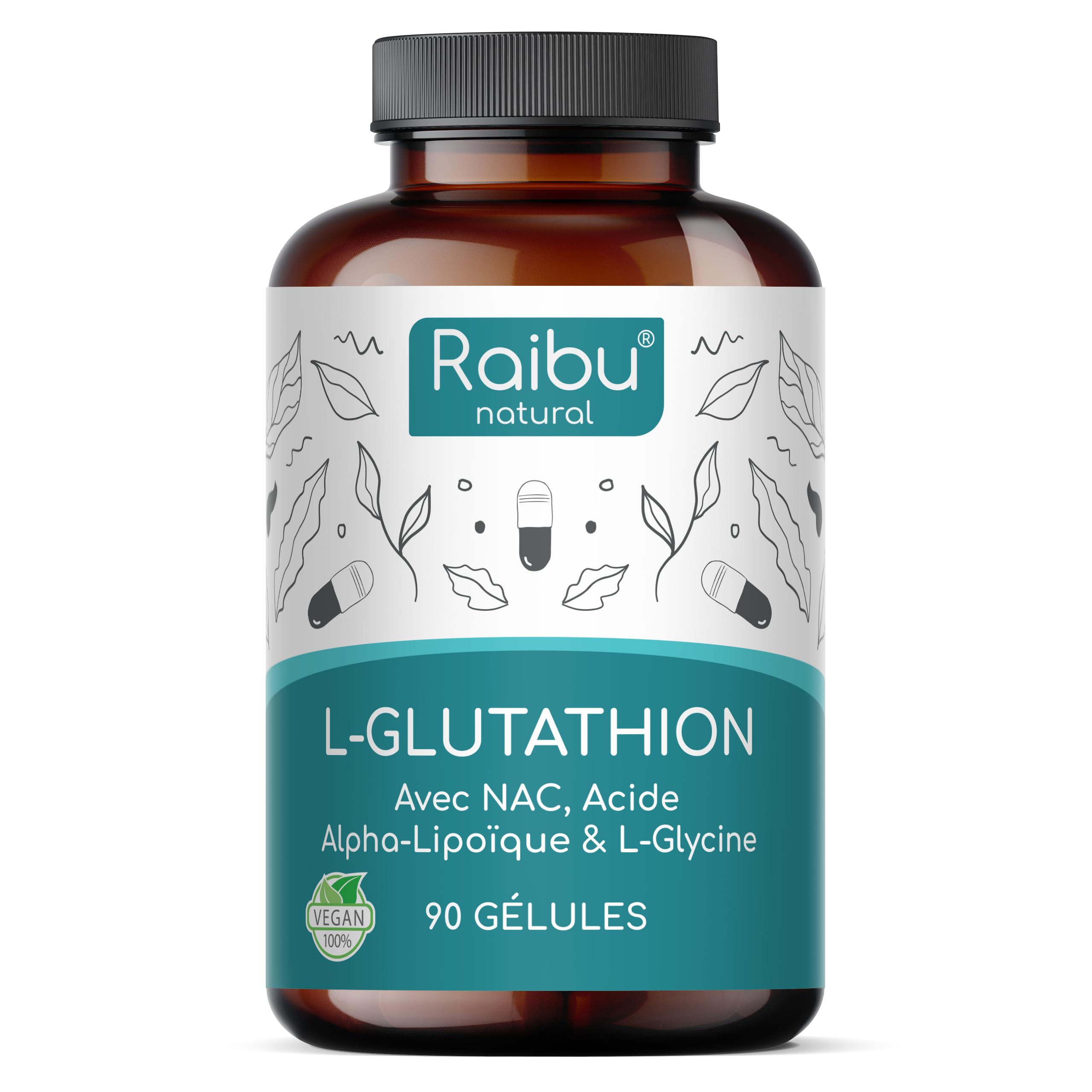 glutathion reduit GLUTATHION Réduit à 98% - L-Glutathion avec Précurseurs dont NAC, Acide  Alpha-Lipoïque & L-Glycine - Obtenu par Fermentation - Antioxydant