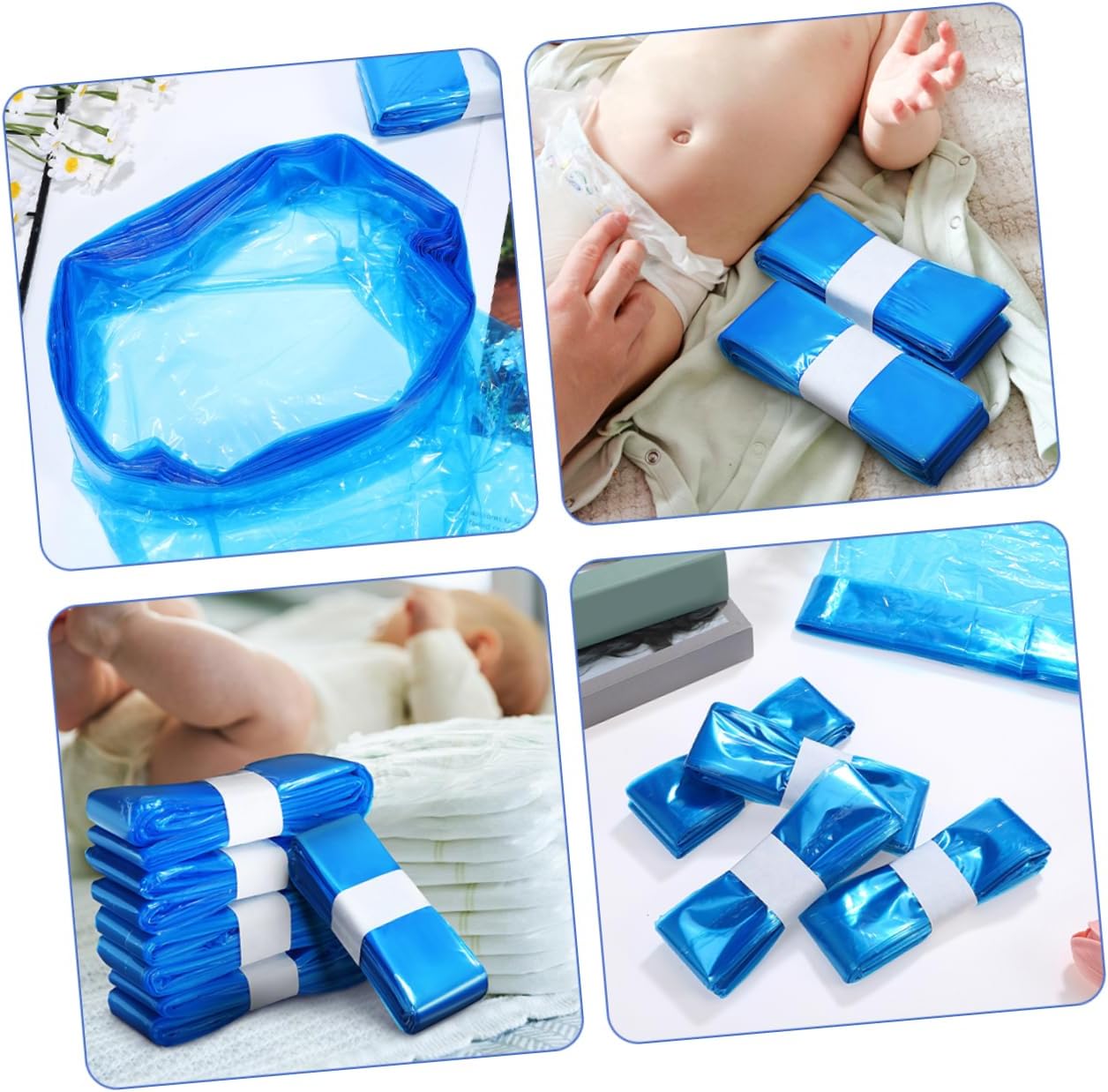 SOLUSTRE Small Garbage Bags for Diaper Pail 10pcs Pe Material Diaper Pail Refill Bags Bulk