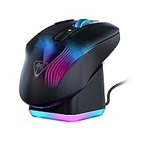 Turtle Beach Kone XP Air - Mouse da gioco wireless RGB ergonomico personalizzabile