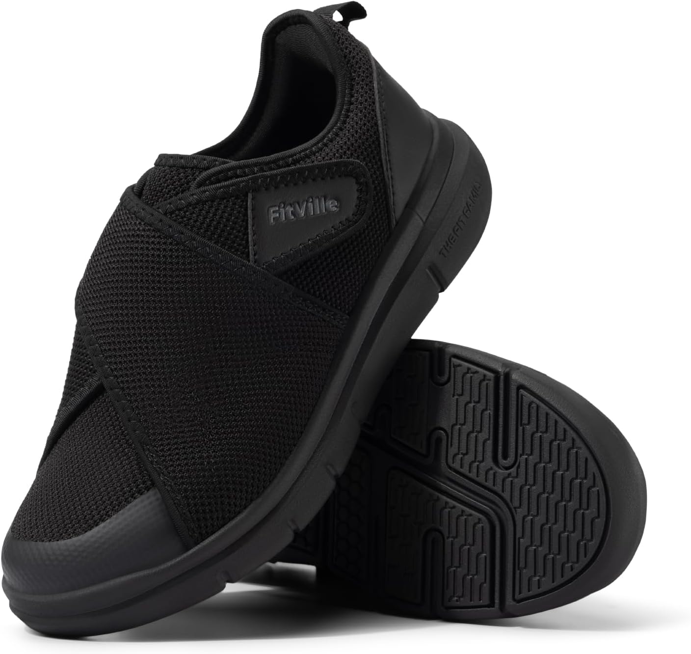 FitVille Men's Diabetic Shoes Extra Wide – Adjustable Closure Walking Shoes for Swollen Feet, Neuropathy & All-Day Standing Comfort – EasyTop V5 - Image 9