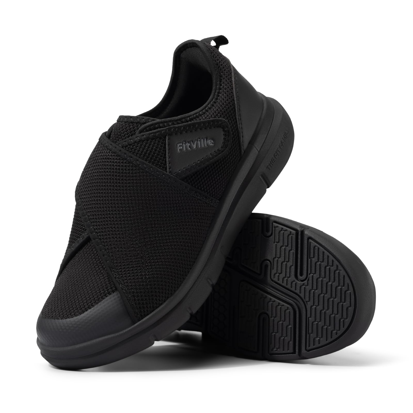 FitVille Diabetiker Schuhe Herren Extra Weit Gesundheitsschuhe mit Klettverschluss Senioren Orthopädische Schuhe Hausschuhe Walkingschuhe Schwarz Braun Gr.40-50