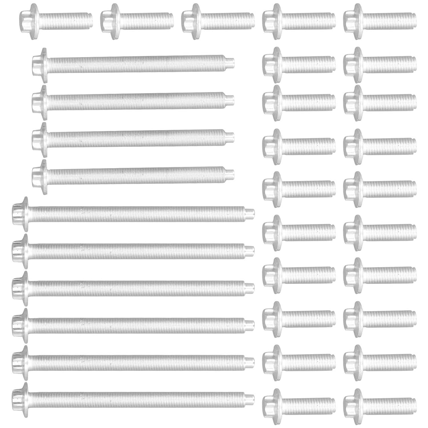 33pcs/Set Car Engine Oil Pan Bolts for E88 E90 E91 E92 F23 F80 1132210959 11130392549 Replacement Part Metal Car Bolts