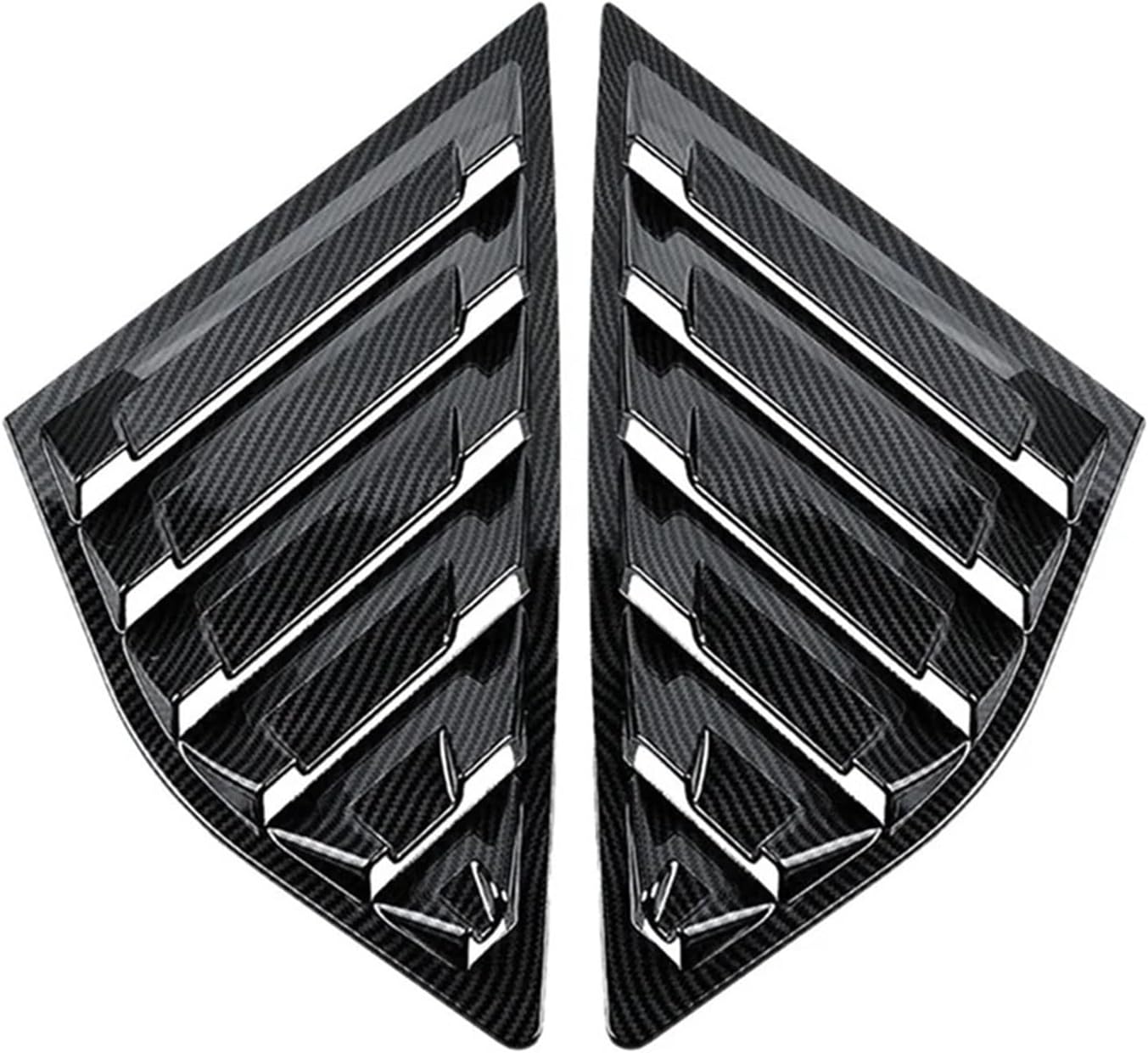 N61R-Rear Quarter Window Louvers Compatible with Ford Focus MK3 Hatchback 2012-2018 Spare Parts Car Tunning Panel Side Air Vent Cover