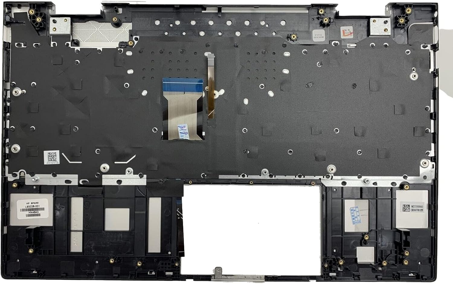 Replacement Laptop Upper Case Palmrest Backlit Keyboard Assembly Part for HP Envy REFURB X360 15T-ED100 15-ed 15M-ED 15T-ED L93226-001 Sliver（UMA ）