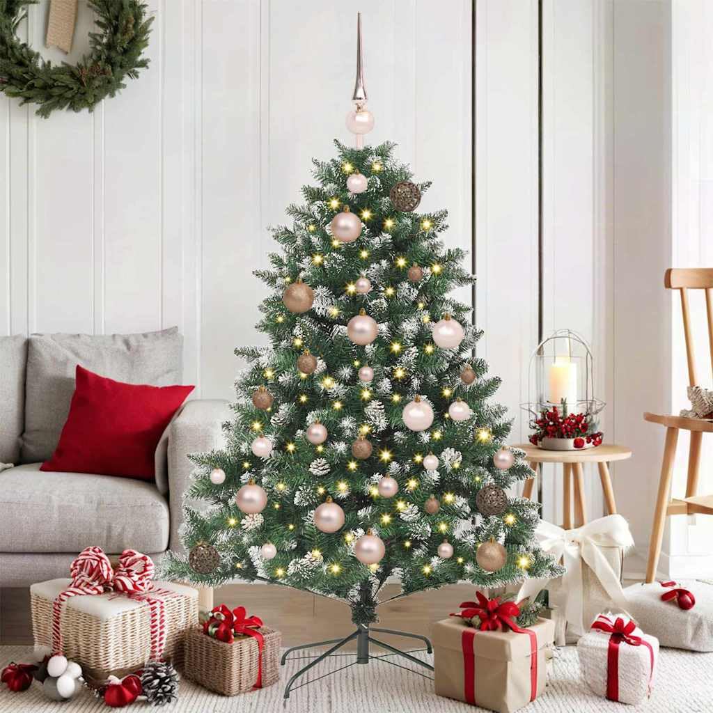 Árbol de Navidad con luces LED cálidas de 120 cm para crear recuerdos en familia