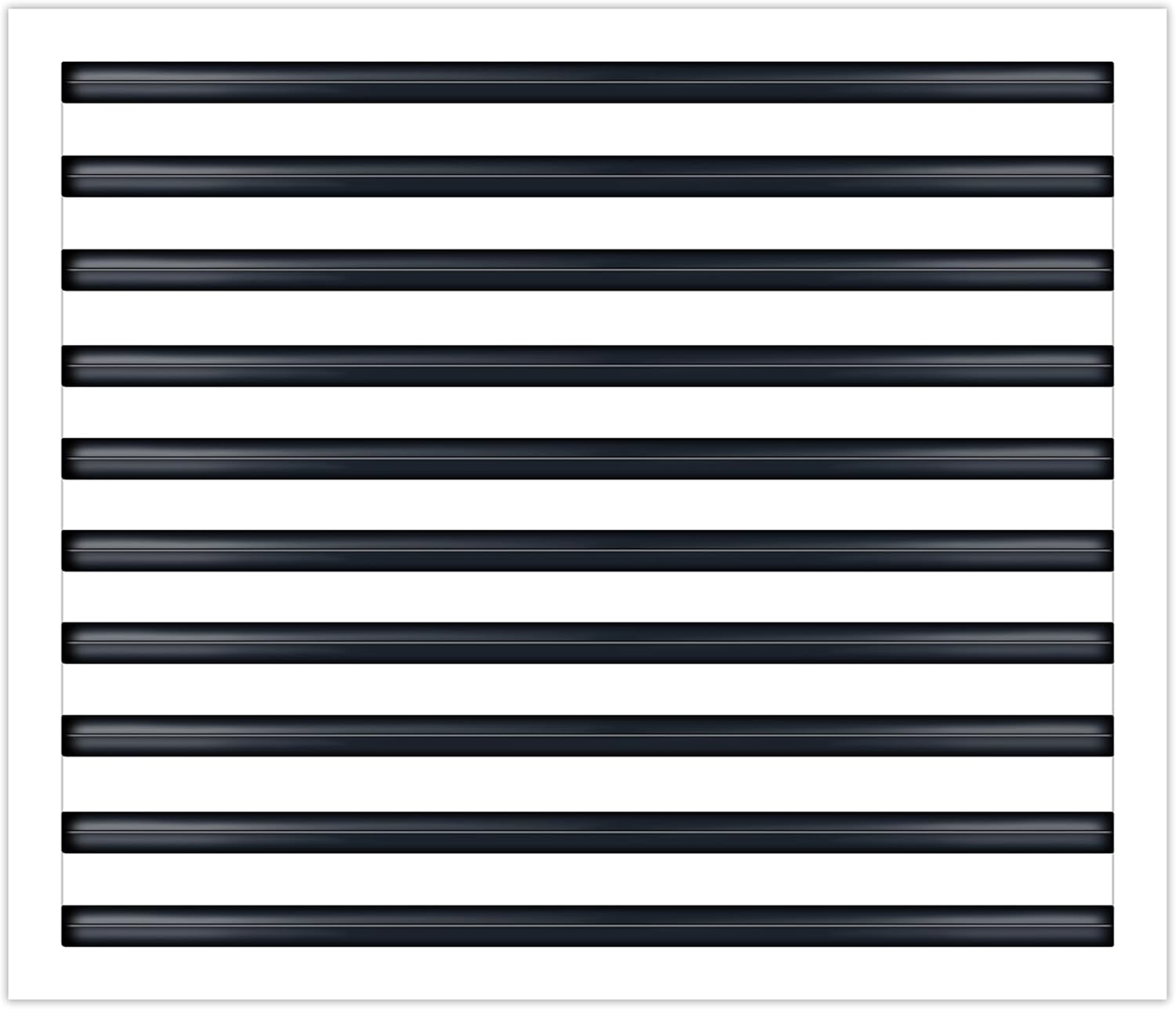BUILDMART - 20x20 MUD-in Air Vent Cover - Drywall MUD in White Air Vent - MUD Linear Slot Diffuser - Register Grille for Ceiling and Walls - Texas Buildmart