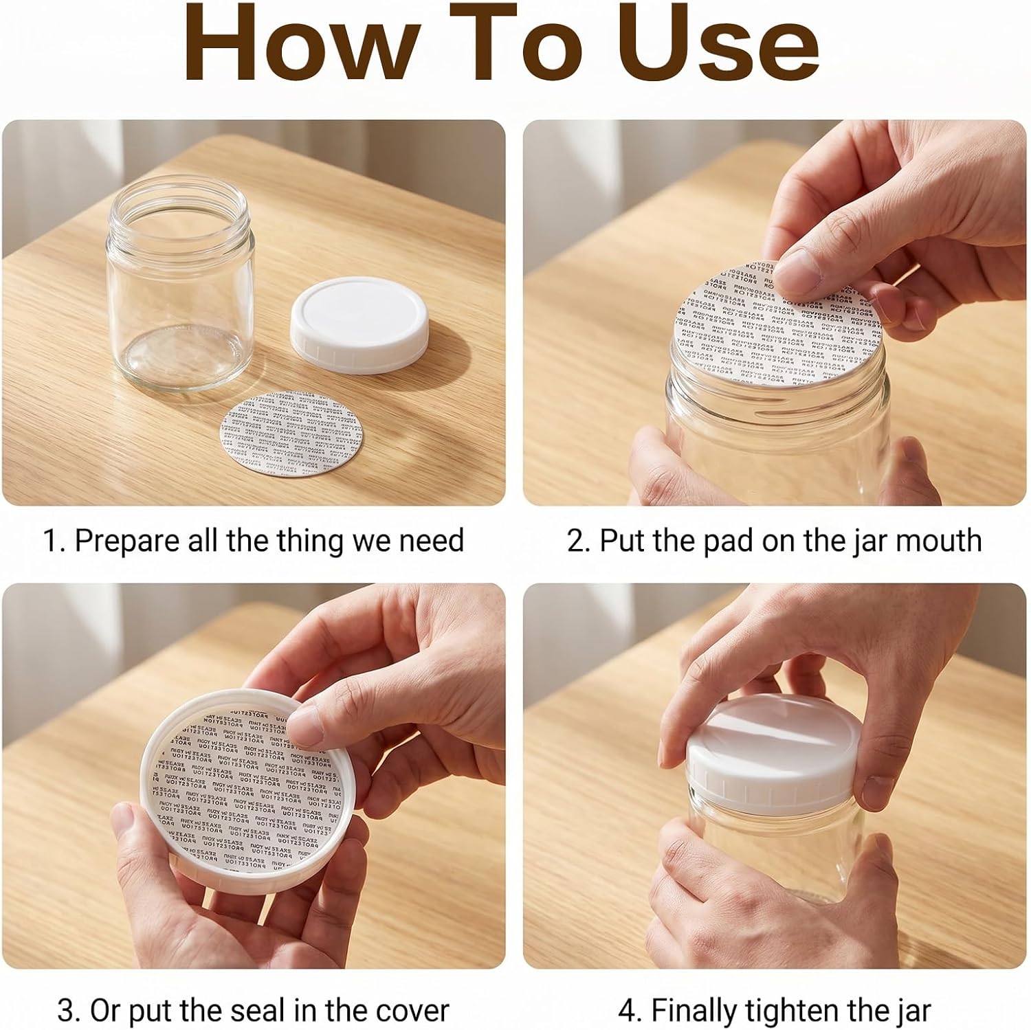 50 Pcs Foam Lid Liner Bottle Seals Liners Pressure Sensitive Seal Round Jar Sealer Bottle Seals Heat Resistant Foam Cap Torque Activated Safety for Protection Safety Jar Cap Bottles Vial Tamper Gasket