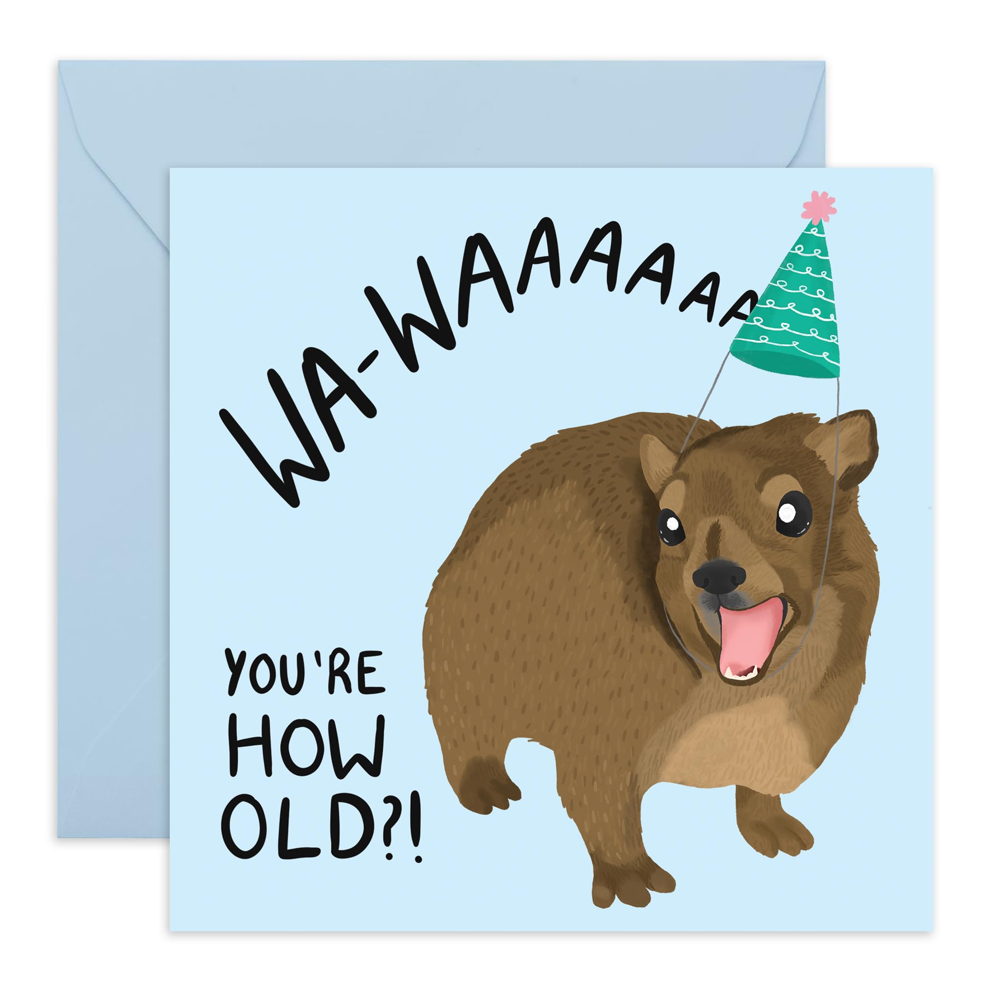 CENTRAL 23CENTRAL 23 Funny Birthday Card About The Age - 'Hyrax Waa How Old' - Gifts for Him, Her, Friends, Uncles, Aunts, Coworkers - Shocked Mammal - Comes with Fun StickersThe Forest Stewardship Council