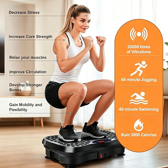 Máquina de placa vibratoria para ejercicio y pérdida de peso miniatura 5
