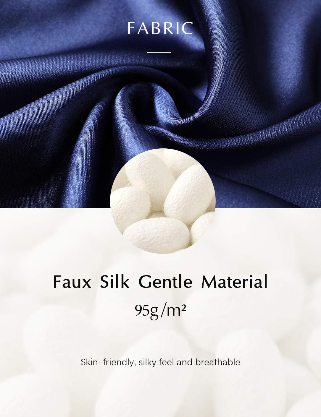 PRODESIGN Satin Kimono Robe Long Silky Bathrobe with Ostrich Feather Trim Sleepwear Wedding Bridesmaid Dressing Gown - Image 7