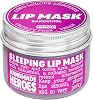 100% Natural Vegan Lip Butter Sleeping Lip Mask, Overnight Lip Moisturizer and Conditioner for Dry Lips. Intensive Lip Balm and Lip Therapy Skin Care with Mango butter Bakuchiol - Collagen Boosting