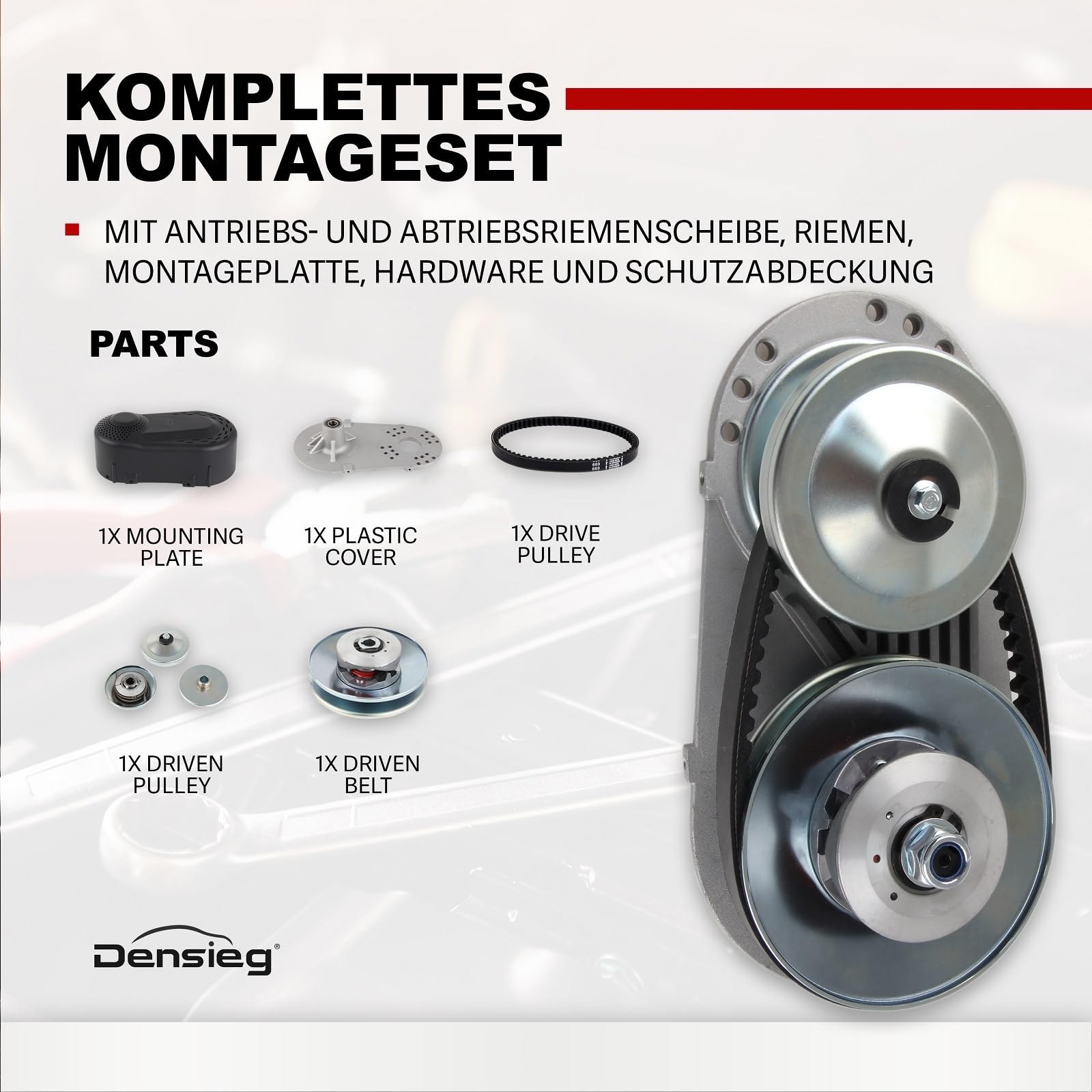 Go-Kart Drehmomentwandler TAV30 Set, CVT Kupplung Torque Converter 1 Zoll Kurbelwelle mit 10T & 12T Ritzel für #35/#40/#41 Kette, für 8-11 PS Motoren Predator GX270 GX390 301cc 420cc Mini Bike Go Kart