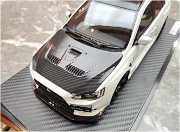 Scale Finished Model Car 1/18 Diecast For Mitsubishi EVO 10th Generation Lancer Evolution X CZ4A Simulation Racing Car Model Collection Miniature Replica Car